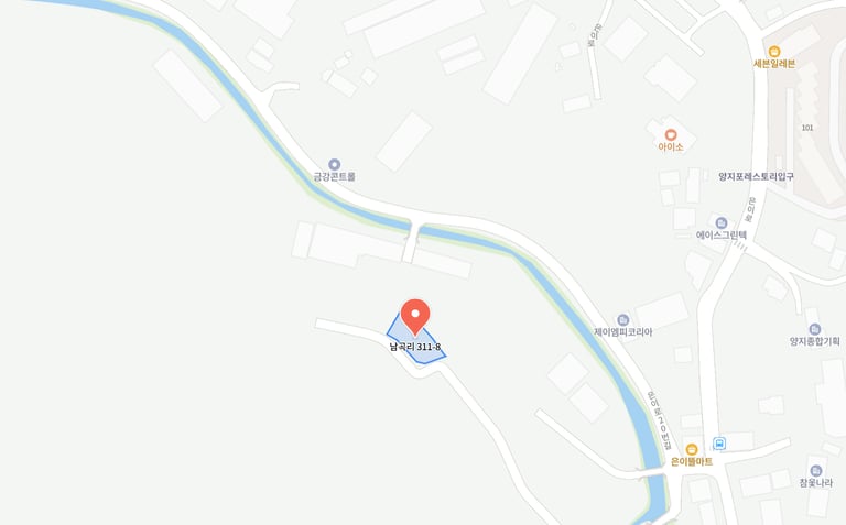 용인 남곡리 쇼룸 지도